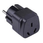Portable Three-hole AU to EU Plug Socket Power Adapter