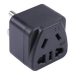 Portable Universal Five-hole WK to US & Mexico Three-pin Plug Socket Power Adapter