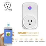 SWA1 10A Home Automation Wireless Smart WiFi Socket, Support Smartphone Remote Control & Timing Switch & Alexa & Google Home