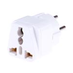 Portable Universal Socket to Israel Plug Power Adapter Travel Charger (White)