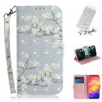 3D Coloured Drawing Horizontal Flip Leather Case with Holder & Card Slots & Wallet For Huawei P30 Lite(Magnolia)