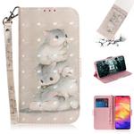 3D Coloured Drawing Horizontal Flip Leather Case with Holder & Card Slots & Wallet For Huawei P30(Three Squirrels)