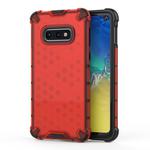 Shockproof Honeycomb PC+TPU Protective Case for Galaxy S10e(Red)