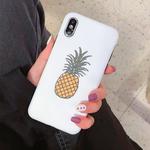 For iPhone XR Fashion TPU Protective Case(Pineapple Pattern)