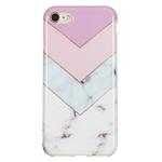 TPU Protective Case For iPhone SE 2020 & 8 & 7(Stitching Tricolor )