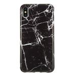 For iPhone XS Max TPU Protective Case(Black Marble)