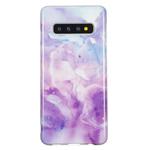 TPU Protective Case For Galaxy S10(Purple Marble)