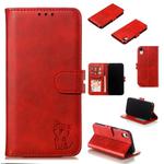 For iPhone XR Leather Protective Case(Red)