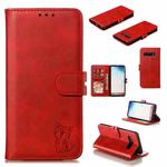 Leather Protective Case For Galaxy S10(Red)