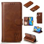 Leather Protective Case For Huawei P30 Lite(Brown)