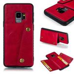 Leather Protective Case For Galaxy S9(Red)