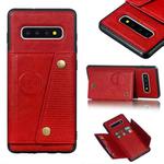 Leather Protective Case For Galaxy S10 Plus(Red)