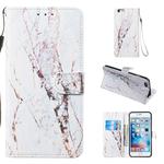 Leather Protective Case For iPhone 6 Plus & 6s Plus(White Marble)