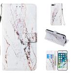 Leather Protective Case For iPhone 8 Plus & 7 Plus(White Marble)