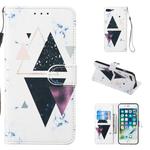 Leather Protective Case For iPhone 8 Plus & 7 Plus(Trigonal Marble)