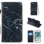 Leather Protective Case For iPhone 8 Plus & 7 Plus(Black Marble)