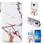 Leather Protective Case For Huawei Mate 20(White Gold Marble)