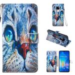 Leather Protective Case For Huawei Mate 20(Blue Cat)