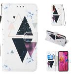 Leather Protective Case For Huawei P30(Trigonal Marble)