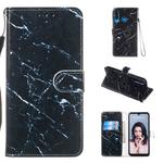 Leather Protective Case For Huawei P30 Lite(Black Marble)