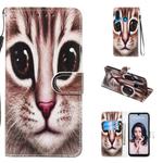 Leather Protective Case For Huawei P30 Lite(Coffee Cat)