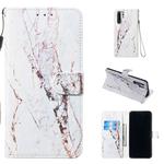 Leather Protective Case For Huawei P30 Pro(White Marble)