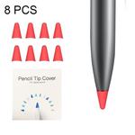 8 PCS Non-slip Mute Wear-resistant Nib Cover for M-pencil Lite (Red)