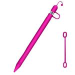 Apple Pen Cover Anti-lost Protective Cover for Apple Pencil (Rose Red)