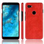 Shockproof Litchi Texture PC + PU Case for Google Pixel 3 Lite XL (Red)