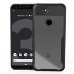 Transparent PC + TPU Full Coverage Shockproof Protective Case for Google Pixel 3a (Black)