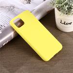 Solid Color Liquid Silicone Shockproof Full Coverage Case for Google Pixel 4 (Yellow)