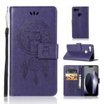 Wind Chime Owl Embossing Pattern Horizontal Flip Leather Case for Google Pixel 3 XL, with Holder & Card Slots & Wallet (Purple)