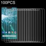 100 PCS 9H 2.5D Tempered Glass Film for Google Pixel 3XL