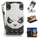 3D Painting Angry Bear Pattern Coloured Drawing Horizontal Flip Leather Case for Google Pixel 3a XL, with Holder & Card Slots & Wallet