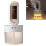 V8 Multifunctional Humidifier Fan Mini Desktop USB Charging Spray Electric Fan (White)