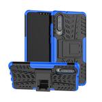Tire Texture TPU+PC Shockproof Case for Huawei P30, with Holder (Blue)