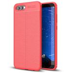 For Huawei Honor View 10 Litchi Texture Soft TPU Anti-skip Protective Cover Back Case(Red)