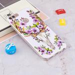 For Huawei Enjoy 7S /  P Smart Noctilucent Flower Deer Pattern TPU Soft Case