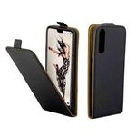 Business Style Vertical Flip TPU Leather Case  for Huawei P20 Pro , with Card Slot (Black)