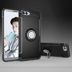 Magnetic 360 Degree Rotation Ring Armor Protective Case for Huawei Nova 2s(Black)