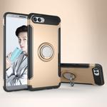 Magnetic 360 Degree Rotation Ring Armor Protective Case for Huawei Nova 2s(Gold)