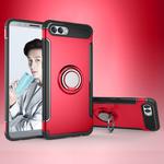 Magnetic 360 Degree Rotation Ring Armor Protective Case for Huawei Nova 2s(Red)