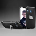 Magnetic 360 Degree Rotation Ring Armor Protective Case for Huawei Honor Play(Black)