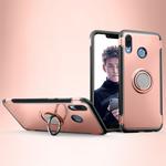 Magnetic 360 Degree Rotation Ring Armor Protective Case for Huawei Honor Play(Rose Gold)