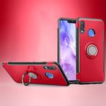 Magnetic 360 Degree Rotation Ring Holder Armor Protective Case for Huawei Nova 3 (Red)