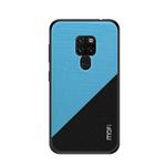 MOFI Shockproof TPU + PC + Cloth Pasted Case for Huawei Mate 20 (Blue)