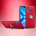 Magnetic 360 Degree Rotation Ring Holder Armor Protective Case for Huawei Honor 8X(Red)