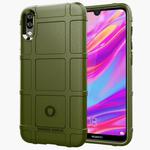 Shockproof Protector Cover Full Coverage Silicone Case for Huawei Enjoy 9(Army Green)
