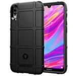 Shockproof Protector Cover Full Coverage Silicone Case for Huawei Enjoy 9 (Black)