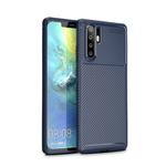 Carbon Fiber Texture Shockproof TPU Case for Huawei P30 Pro (Blue)